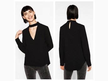 blus med choker blus med choker