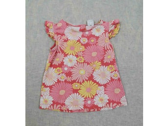 Polarn o Pyret, Strl 110, Kortärmad top, Rosa, Blommor