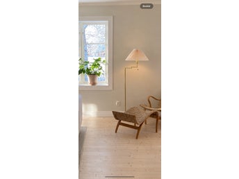 Vintage 90-tals golvlampa med vridbar arm