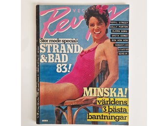 Vecko Revyn tidning nr 18 1983 - Dolly Parton, Meryl Streep, Björn Borg