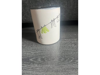 Mugg med klädstrecksmotiv