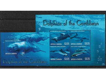 Antigua 2013 Delfiner 5v i 2 block