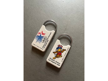 2 st fina nyckelringar från OS i Los Angeles 1984