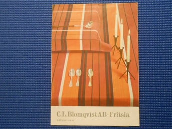 Katalog nr 62 1962 C.L Blomqvist AB Fritsla