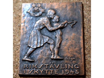 Rikstävling i Skytte Plakett 1945 Brons-pris