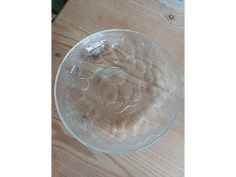 Vintage italienska assietter i klart glas
