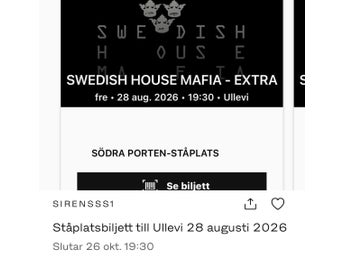 Shm biljett fredag