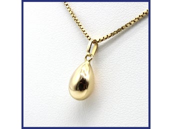 Halsband, 18K guld, hänge, venezialänk (vikt 3,82g, längd 39,5cm)
