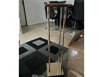 4st 60cm gyllene metall bröllop blomsterställ, elegant design, hög kvalitet
