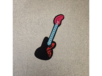 DIY / Tygmärke Patch / stryk på kläder / Gitarr