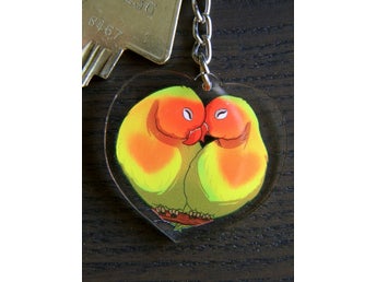 Nyckelring Lovebirds
