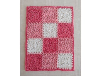 Dockskåpsfilt / dockfilt, ca 14,5 x 19,5 cm, bomull