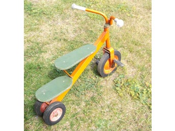 Cykel för barn med två sittplatser Orange Grön Väddö