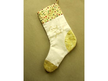Hemtex Julstrumpa broderade God Jul!