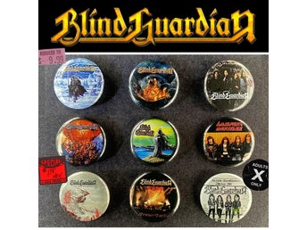 9 st Blind Guardian pins #1 (25 mm) * gratis porto *