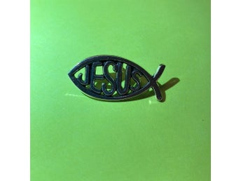 Jesus Kristus, Messias, ortodox, protestant, ichtus katolik, fisk pin, brosch