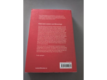 Matematisk statistik med tillämpningar