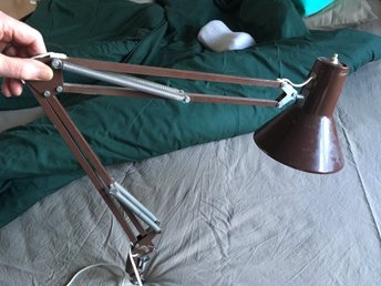 Antik lampa glaskupa