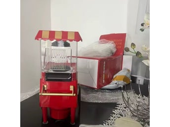1200W retro mini varmluft popcornmaskin i handkärror stil, hälsosam och fettfri