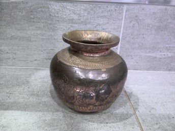 Vattenkruka koppar och mässing, Kumbha Kalash, Indien, troligen 1800-tal