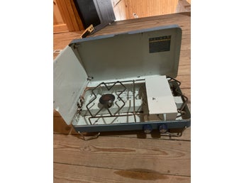 Vintage Primus 2-lågigt Campingkök / Gasolkök / Retro Camping