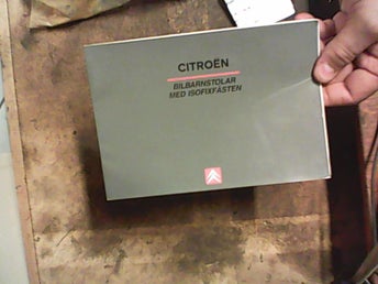 Citroen Xsara, 2003, instruktionsbok bilbarnstolar