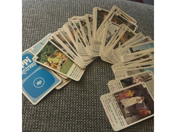Pippi Långstrump Kvartettspel / Frågesport - Alga Retro