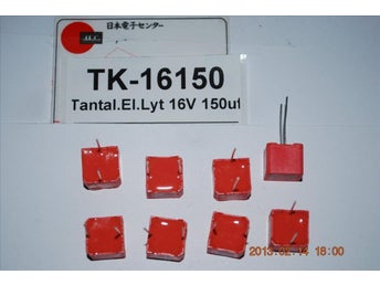 TK-16150 Tantal El.Lyt 16V 150uf 8 stycken