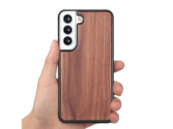 Wooden phone case for Samsung Galaxy A17 ( & ) Walnut wood, Free delivery