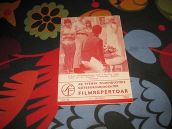 OOPPSS!!--AB SVENSK FILMINDUSTRI VECKOPROGRAM GÖTEBORGSBIOGRAFER 1967