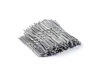 Hårnål - U-formad - Silver - 10 st