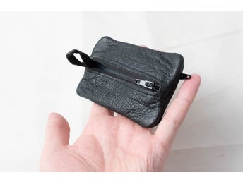 Liten Myntplånbok i Läder - Vintage Etui Miniatyrplånbok Portmonnä Börs