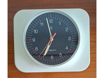 PHILLIPS HR9974 väggklocka - Quartz - Plast - Made in Germany - Retro