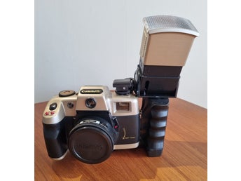 Canomatic 35mm retro-kamera med stor blixt – Nostalgi/Kuriosa