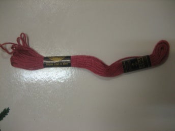 Broderigarn 1 docka Moulinégarn Ljusröd Clark 494 **Nytt**