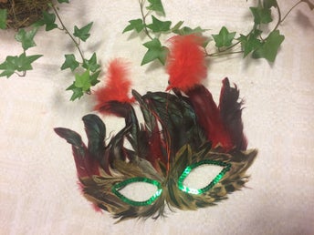 Fjäder Fest Mask