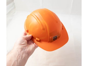 Husqvarna Orange Leksakshjälm - Skogsarbetare - Arbetshjälm - Hjälm