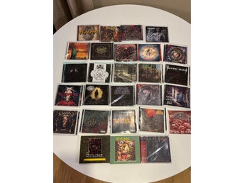 CD-skivor, heavy metal, black, death