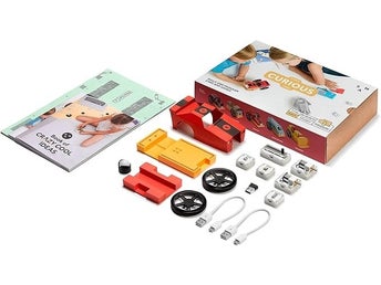 NY SAM Labs Curious Cars Kit - Educational STEM Toy - Race and Play Fits LEGO