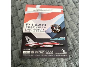Galaxy Model F-16AM Half Century Viper Solo Display 2024 dekalark och