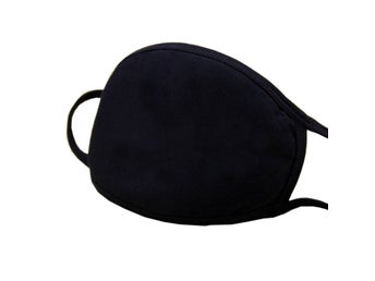 Ansiktsmask - Svart - Enfärgad - Maskerad