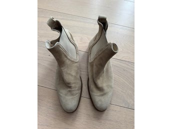Beiga chelseaboots i mocka, str. 41
