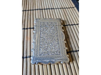 Silver kortfodral 1800tal England