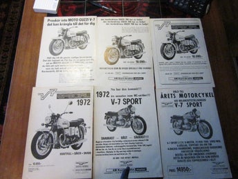 Moto Guzzi V-7 Special 1970 1972 Reklam annons
