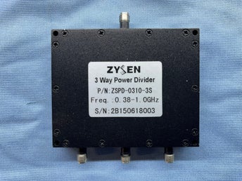 Zysentech ZSPD-0825-3S 3-way power divider (combiner) 0.8-2.5GHz