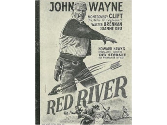 Red river - John Wayne - Danskt Bioprogram