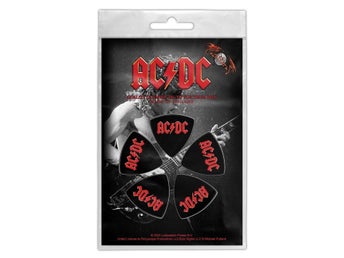 AC/DC - LOGO. Plektrum Paket Tri-Tip