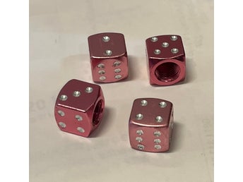 Ventilhattar rosa tärningar (Set of 4)