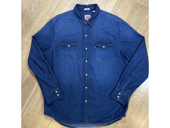 Levi's Barstow Western Denim Long Sleeve Shirt Size XL