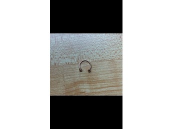 Roseguldfärgad Septum piercing / näspiercing ca 10mm i rostfritt stål